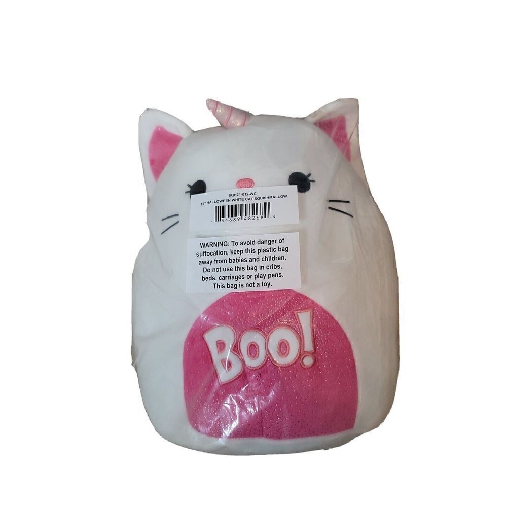 NEW Retired Squishmallow 12” Kellytoy CALLISTA Unicorn Cat Holiday Plush 2021